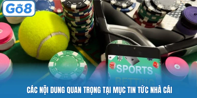 Các nội dung quan trọng tại mục tin tức nhà cái